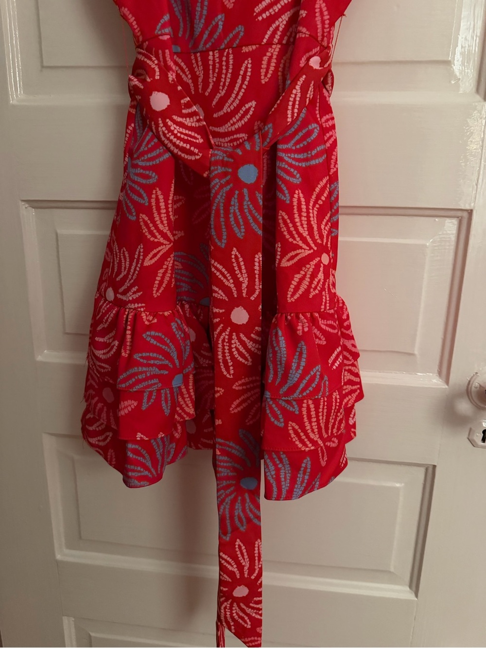 Likely Red Floral Ruffle Mini Dress - Picture 5 of 8
